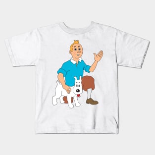 Tintin and milo Kids T-Shirt